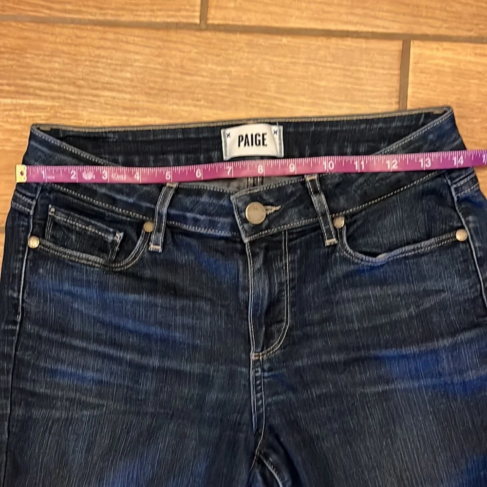 Paige Skinny Jeans Dark Blue 28 - Picture 8 of 10